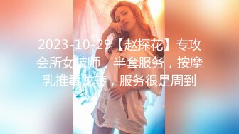 2023-10-29【赵探花】专攻会所女技师，半套服务，按摩乳推毒龙转，服务很是周到