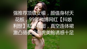 强推荐顶级女模，颜值身材天花板，99年微博网红【抖娘利世】私拍视图，真空连体裙激凸骆驼齿白虎美鲍诱惑十足