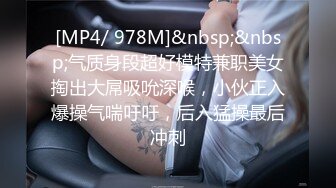 [MP4/ 978M]&nbsp;&nbsp;气质身段超好模特兼职美女掏出大屌吸吮深喉，小伙正入爆操气喘吁吁，后入猛操最后冲刺