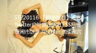 STP20116 【重磅推荐】知名Twitter户外露出网红FSS冯珊珊闹市区车内全裸自慰揉骚穴