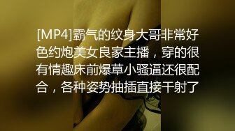 [MP4]霸气的纹身大哥非常好色约炮美女良家主播，穿的很有情趣床前爆草小骚逼还很配合，各种姿势抽插直接干射了