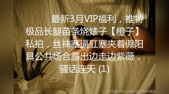 ⚫️⚫️最新3月VIP福利，推特极品长腿苗条烧婊子【橙子】私拍，丝袜塞逼肛塞夹着假阳具公共场合露出边走边紫薇，骚话连天 (1)