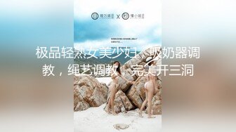 极品轻熟女美少妇，吸奶器调教，绳艺调教，完美开三洞